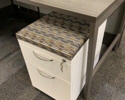 After: WFU Office Pedestal by AIS with Designtex cushion fabric