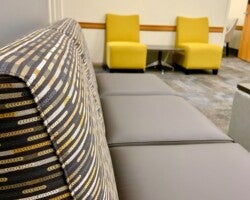 After: WFU Office Sofa by AIS with Designtex fabric